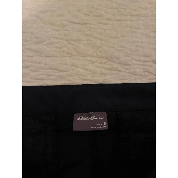 Eddie Bauer Navy Travel Pants Size 6 - Picture 3 of 7